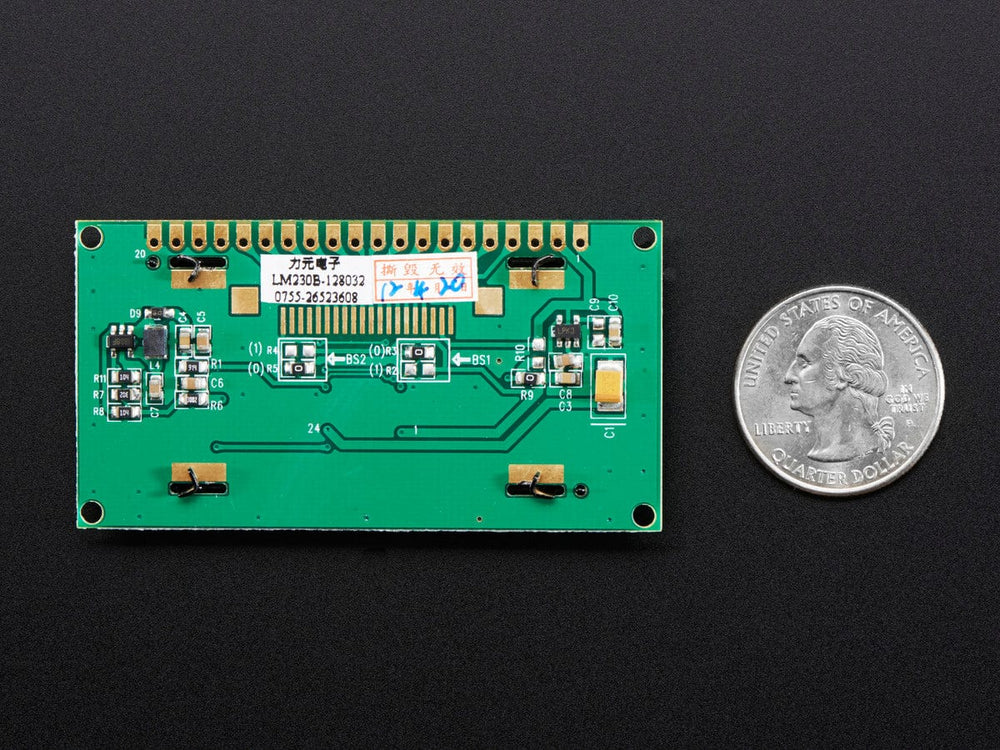 Monochrome 2.3" 128x32 OLED Graphic Display Module Kit by Adafruit - The Pi Hut