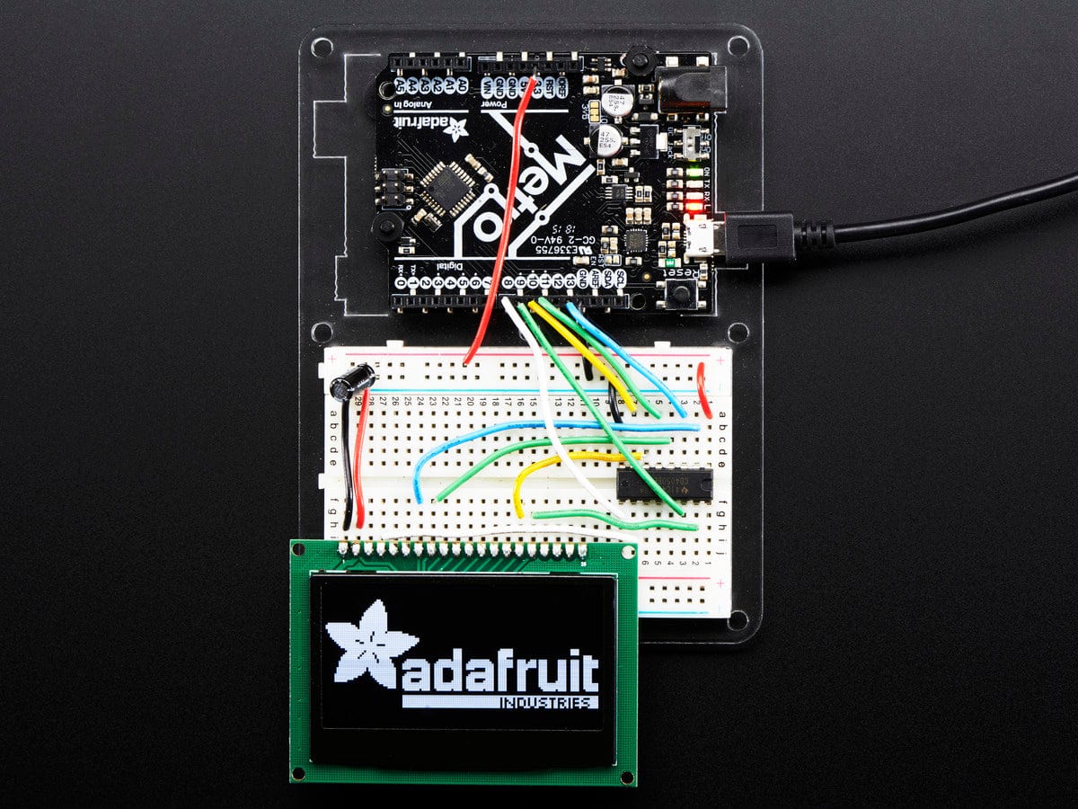 Monochrome 2.42" 128x64 OLED Graphic Display Module Kit by The Pi Hut - The Pi Hut