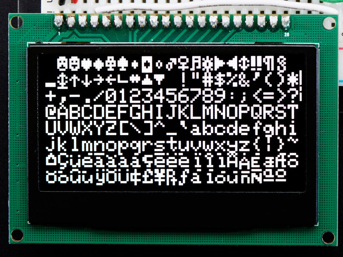 Monochrome 2.42" 128x64 OLED Graphic Display Module Kit by The Pi Hut - The Pi Hut