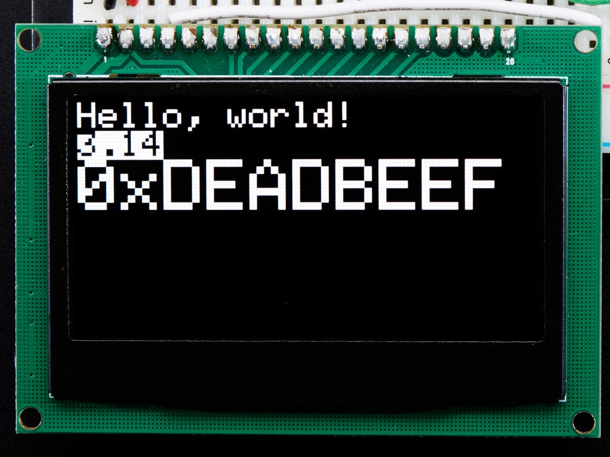 Monochrome 2.42" 128x64 OLED Graphic Display Module Kit by The Pi Hut - The Pi Hut