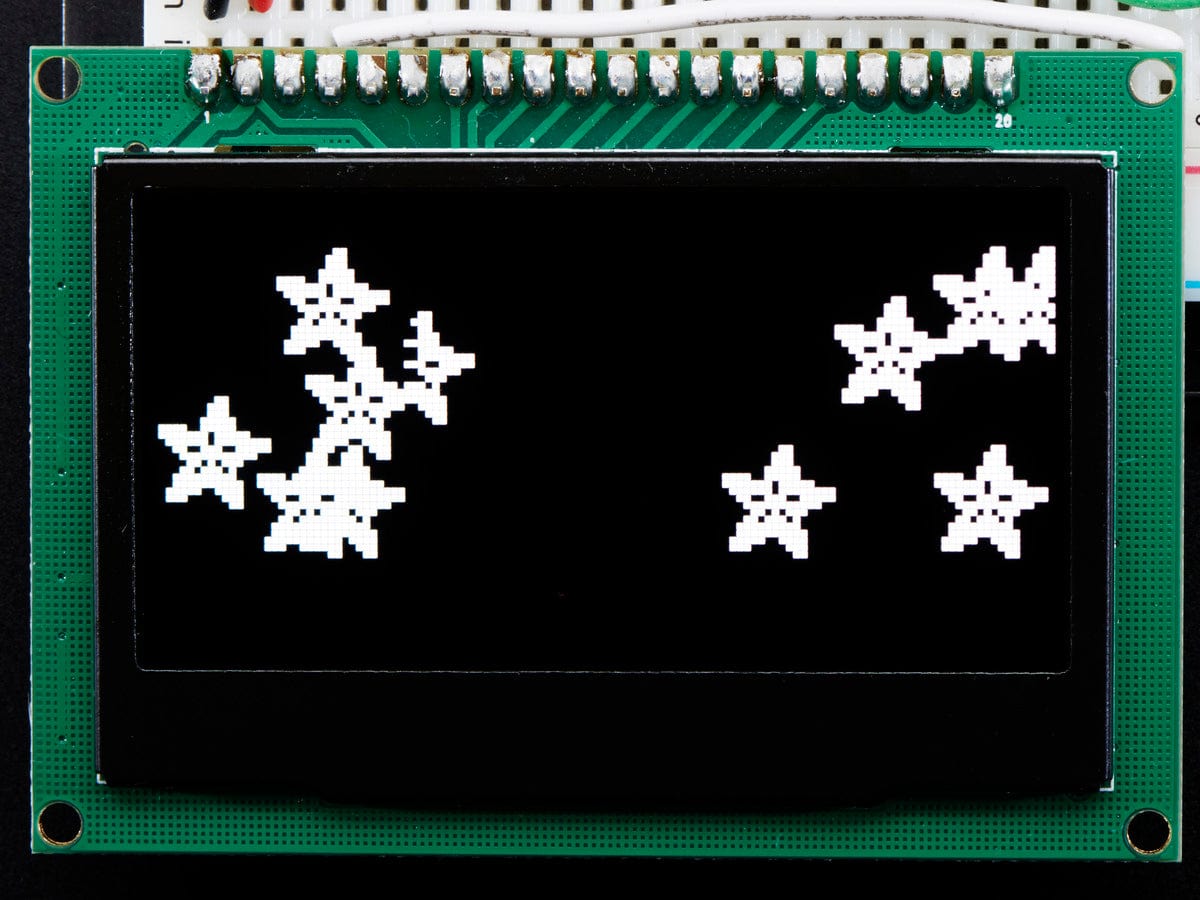 Monochrome 2.42" 128x64 OLED Graphic Display Module Kit by The Pi Hut - The Pi Hut
