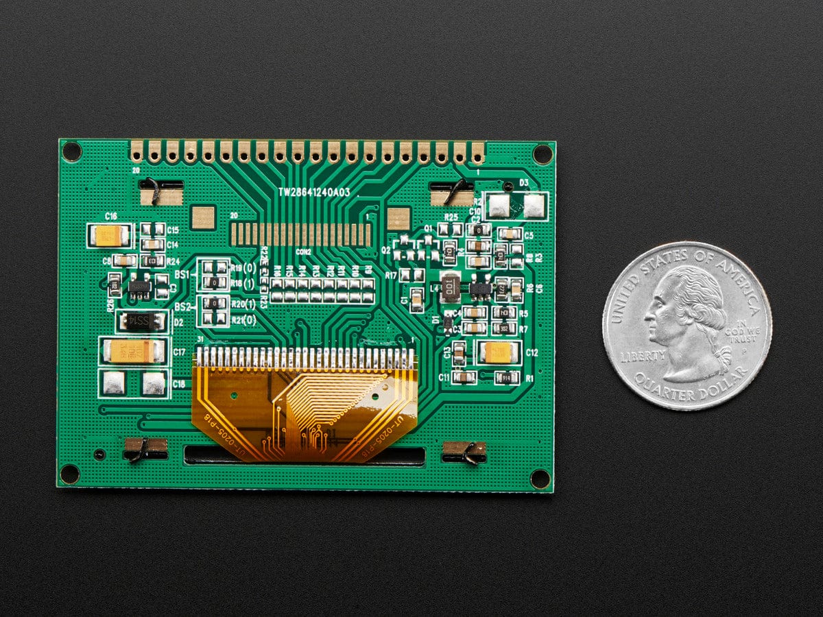 Monochrome 2.42" 128x64 OLED Graphic Display Module Kit by The Pi Hut - The Pi Hut