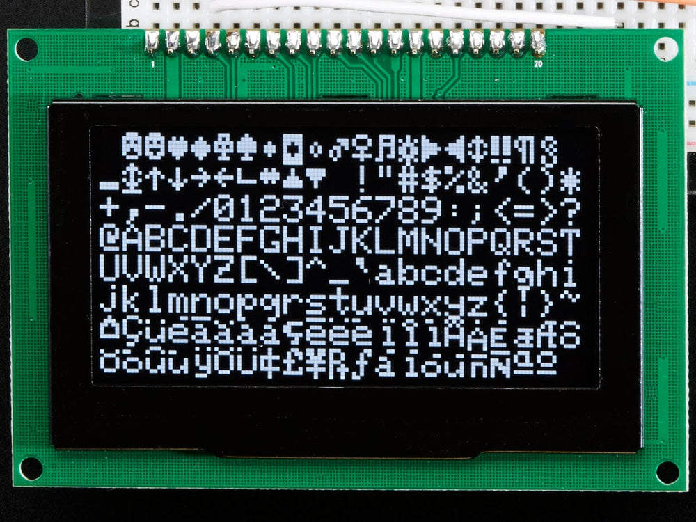 Monochrome 2.7" 128x64 OLED Graphic Display Module Kit by Adafruit - The Pi Hut