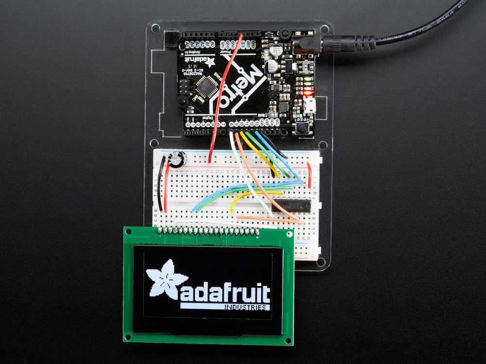 Monochrome 2.7" 128x64 OLED Graphic Display Module Kit by Adafruit - The Pi Hut