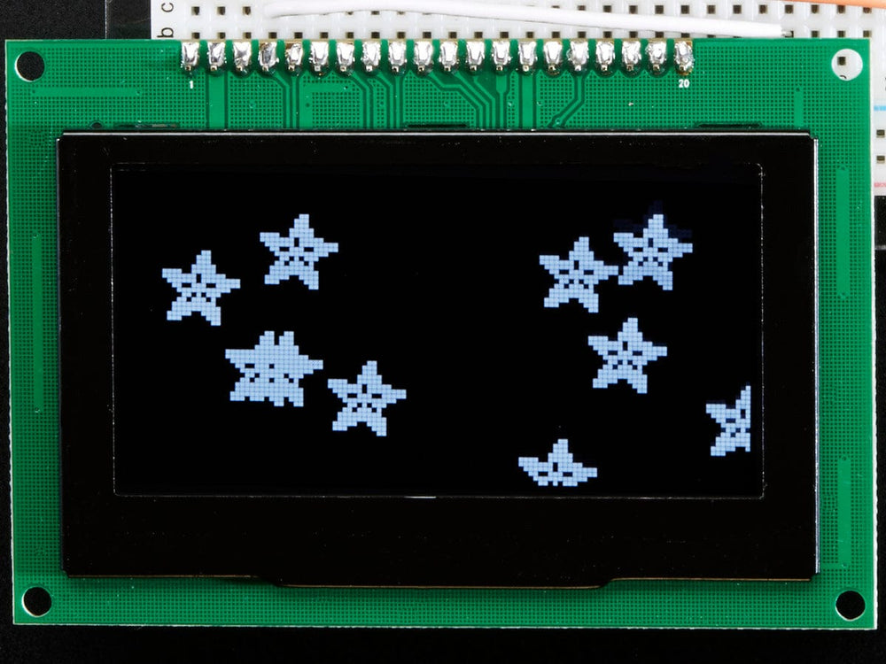 Monochrome 2.7" 128x64 OLED Graphic Display Module Kit by Adafruit - The Pi Hut