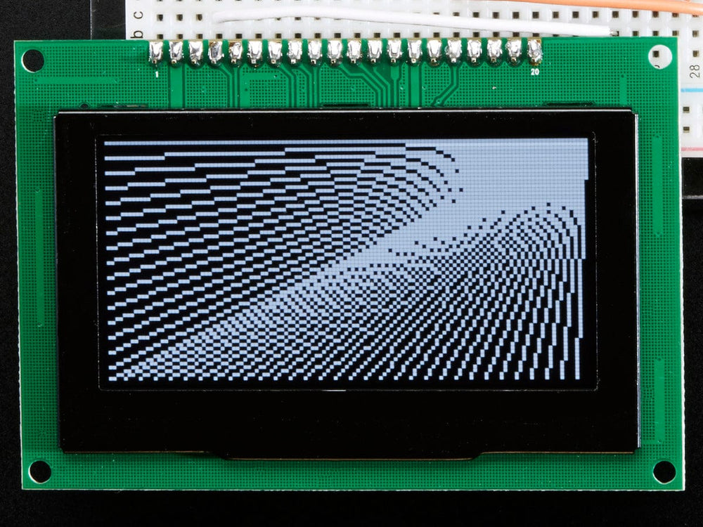 Monochrome 2.7" 128x64 OLED Graphic Display Module Kit by Adafruit - The Pi Hut