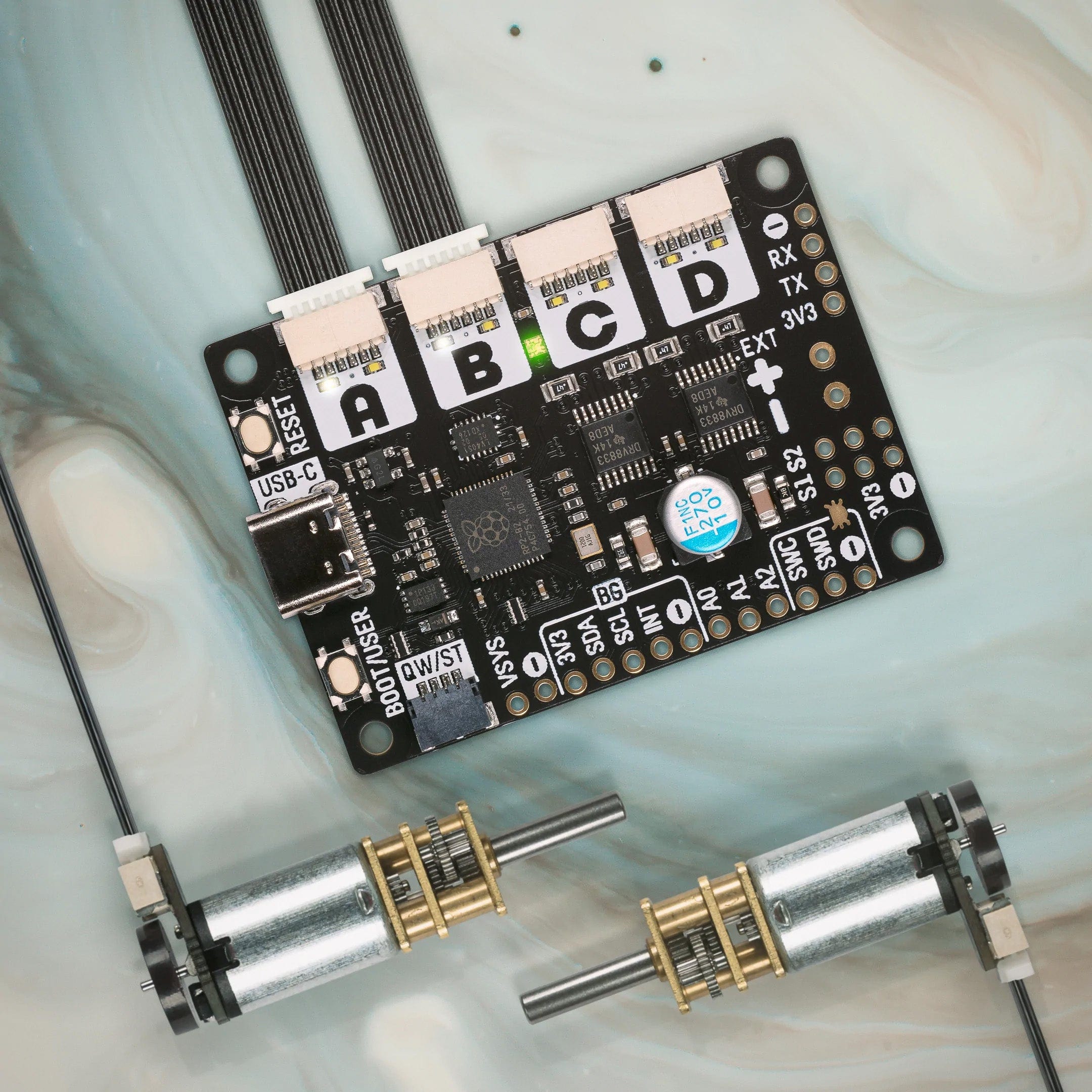 Motor 2040 - Quad Motor Controller - The Pi Hut