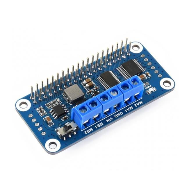 Motor Driver pHAT for Raspberry Pi (I2C) by Waveshare - The Pi Hut