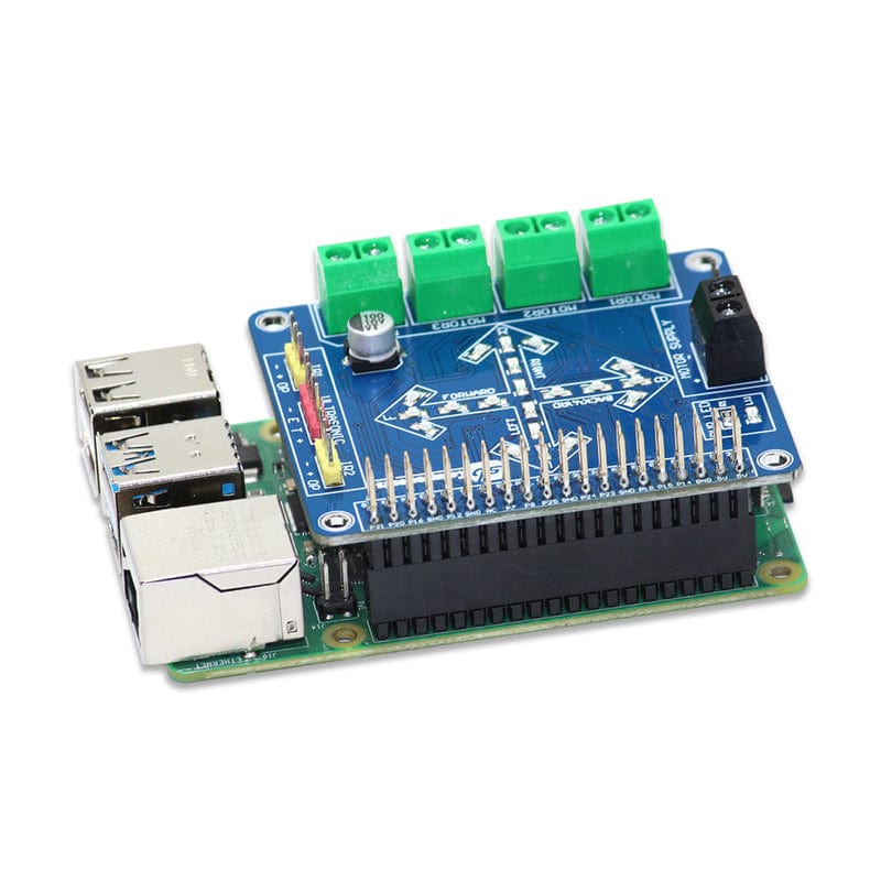 Motorshield for Raspberry Pi by SBC - The Pi Hut