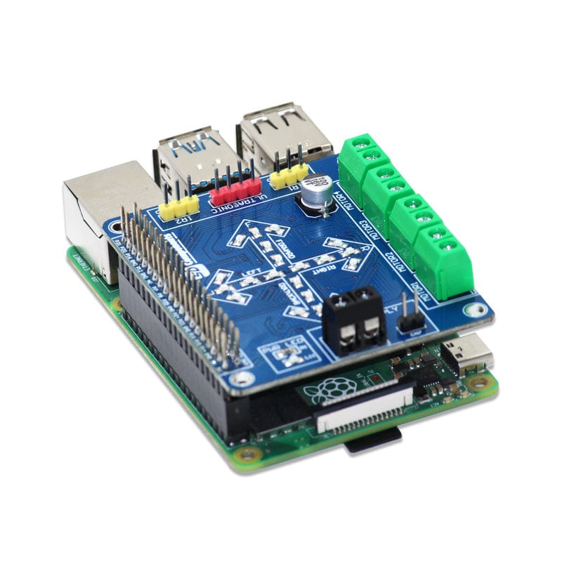 Motorshield for Raspberry Pi by SBC - The Pi Hut