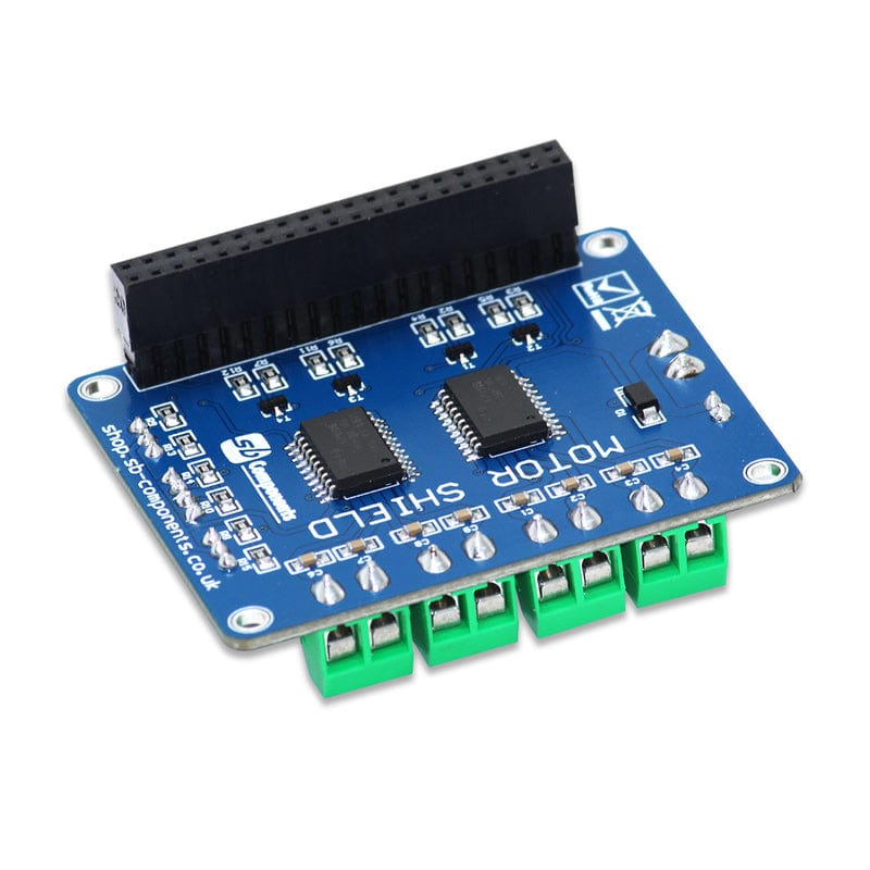 Motorshield for Raspberry Pi by SBC - The Pi Hut