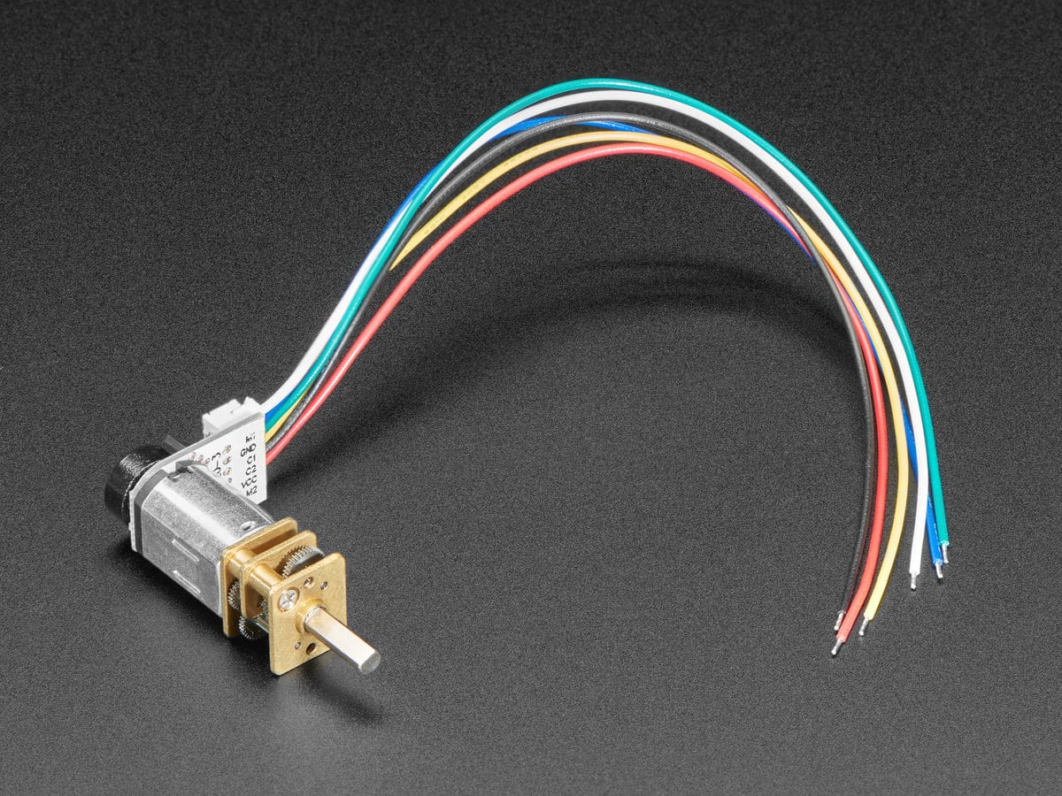 N20 DC Motor with Magnetic Encoder - 6V with 1:298 Gear Ratio by The Pi Hut - The Pi Hut