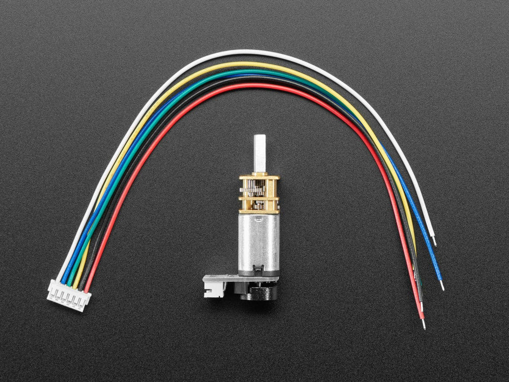 N20 DC Motor with Magnetic Encoder - 6V with 1:298 Gear Ratio by The Pi Hut - The Pi Hut