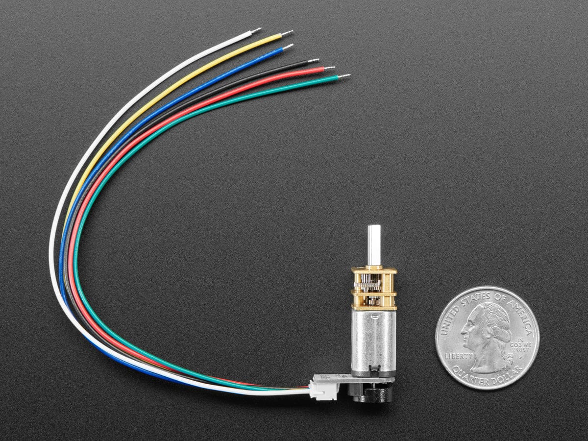 N20 DC Motor with Magnetic Encoder - 6V with 1:298 Gear Ratio by The Pi Hut - The Pi Hut