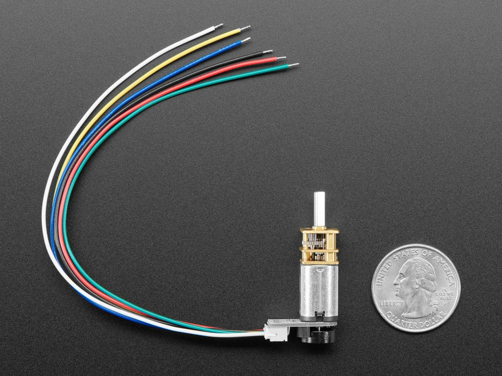 N20 DC Motor with Magnetic Encoder - 6V with 1:298 Gear Ratio by The Pi Hut - The Pi Hut