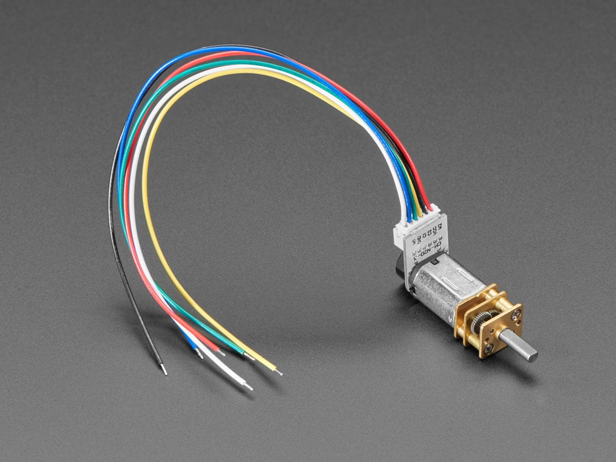 N20 DC Motor with Magnetic Encoder - 6V with 1:50 Gear Ratio by The Pi Hut - The Pi Hut