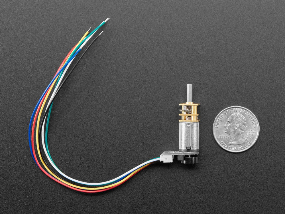 N20 DC Motor with Magnetic Encoder - 6V with 1:50 Gear Ratio by The Pi Hut - The Pi Hut
