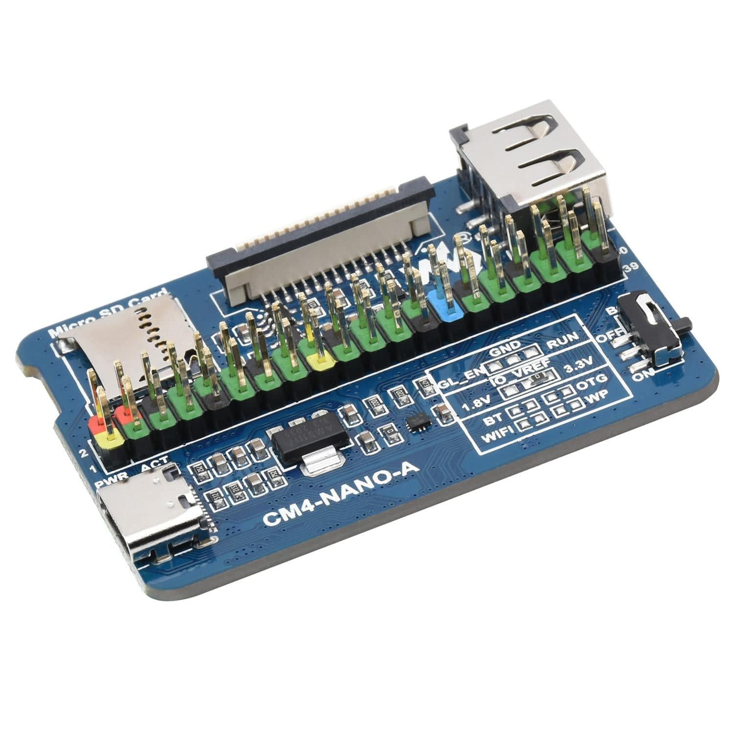 Nano Base Board (A) for Raspberry Pi CM4 by Waveshare - The Pi Hut