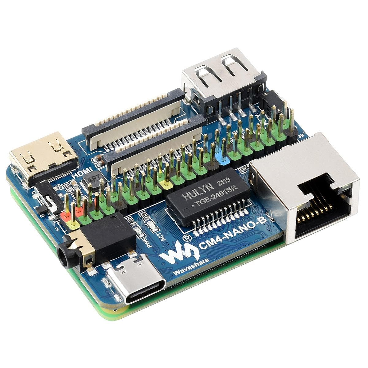 Nano Base Board (B) for Raspberry Pi CM4 by Waveshare - The Pi Hut