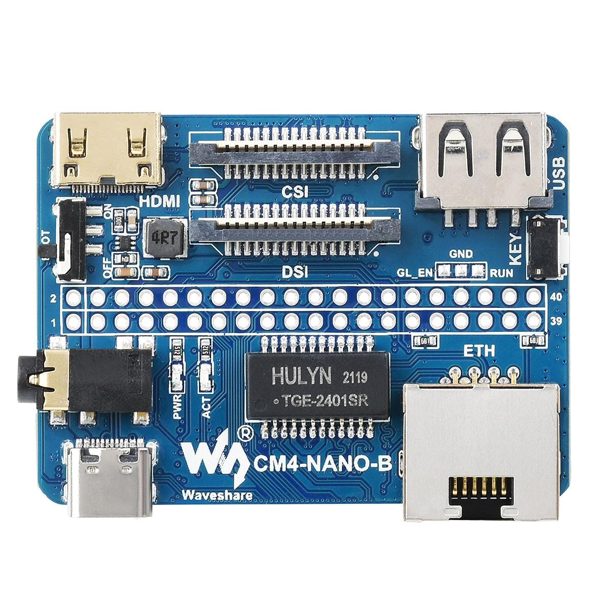 Nano Base Board (B) for Raspberry Pi CM4 by Waveshare - The Pi Hut