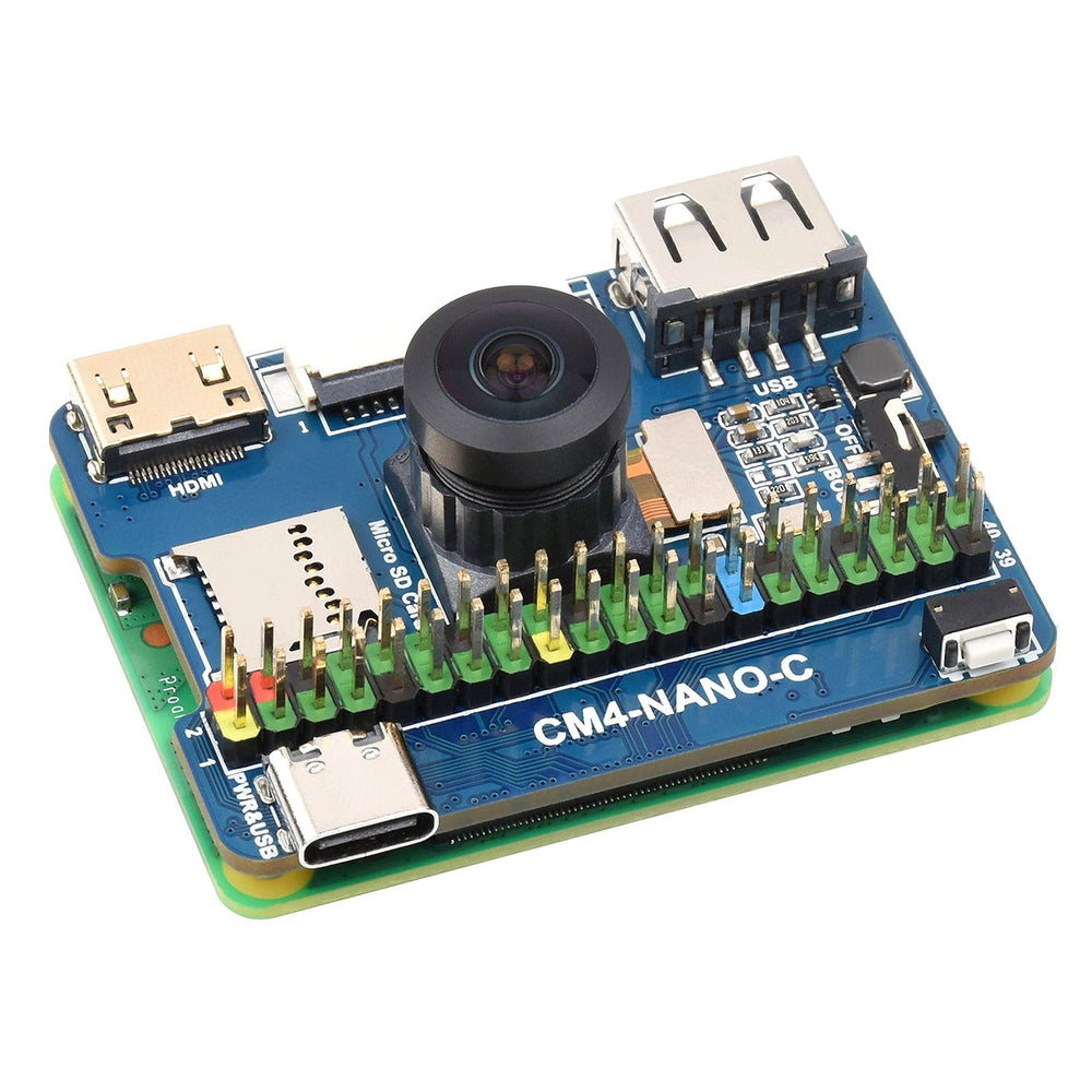 Nano Base Board (C) for Raspberry Pi CM4 by Waveshare - The Pi Hut