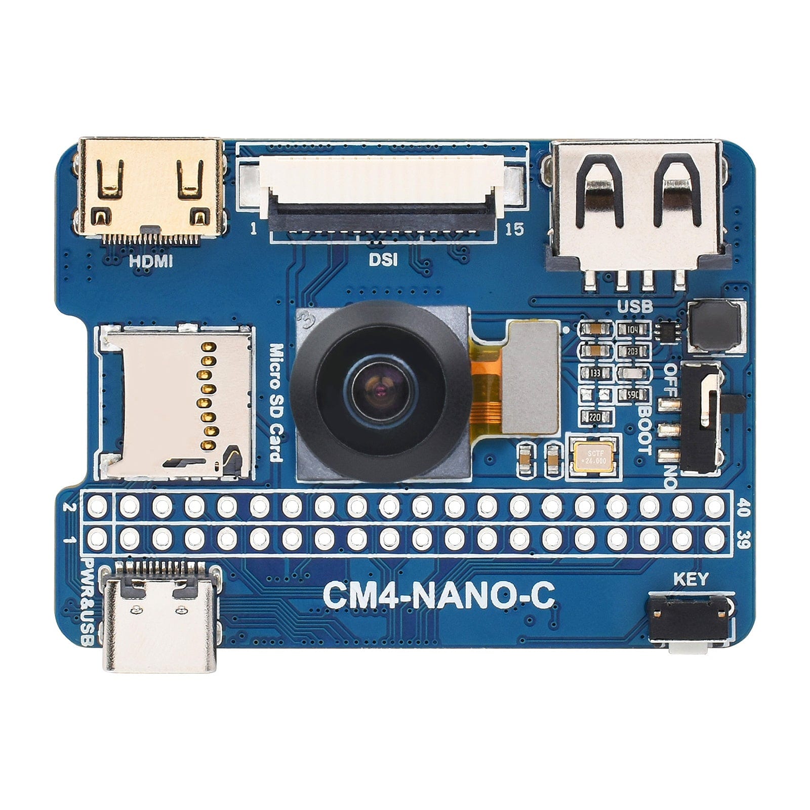 Nano Base Board (C) for Raspberry Pi CM4 by Waveshare - The Pi Hut
