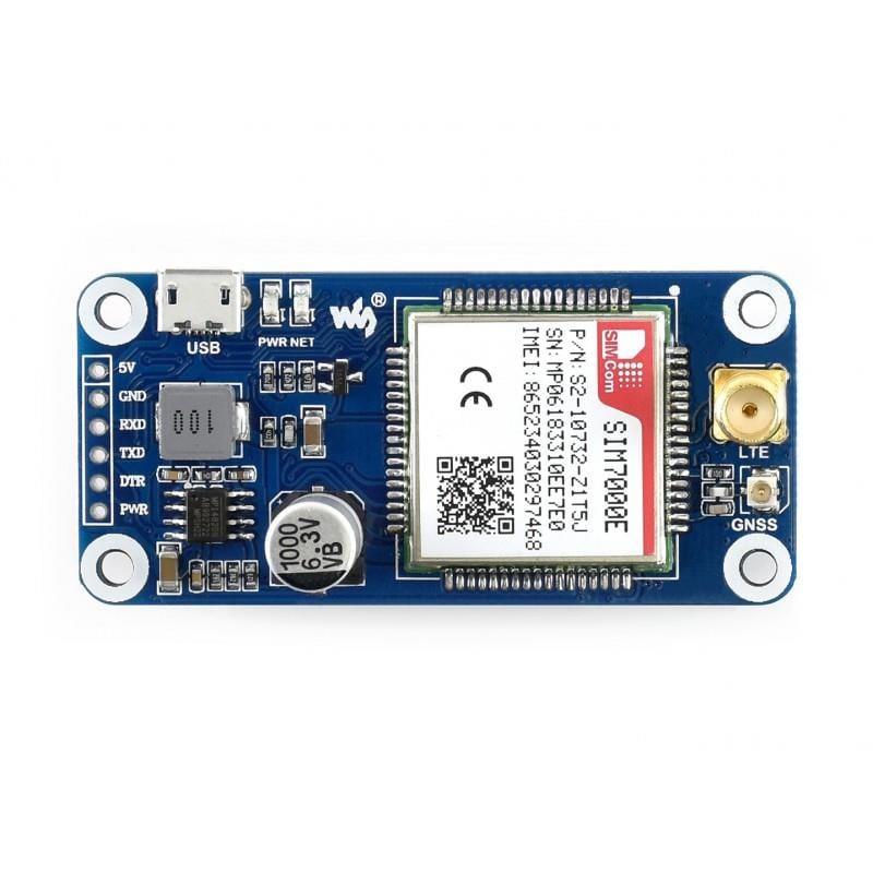 NB-IoT / eMTC / EDGE / GPRS / GNSS HAT for Raspberry Pi by Waveshare - The Pi Hut