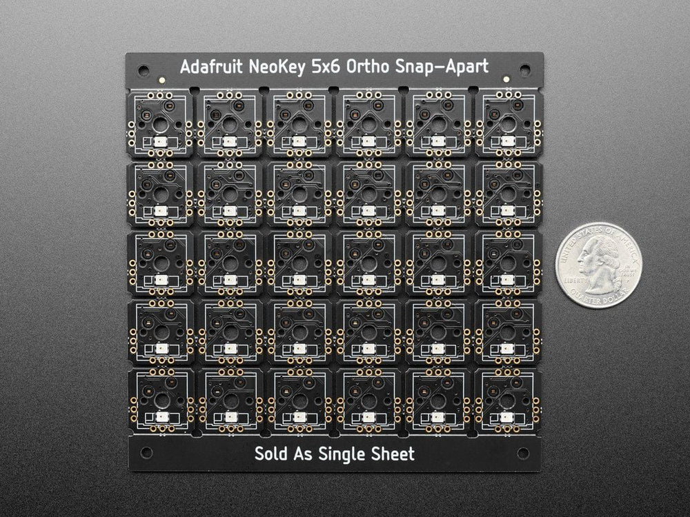 NeoKey 5x6 Ortho Snap-Apart Mechanical Key Switches w/ NeoPixel (For MX Compatible Switches) by Adafruit - The Pi Hut