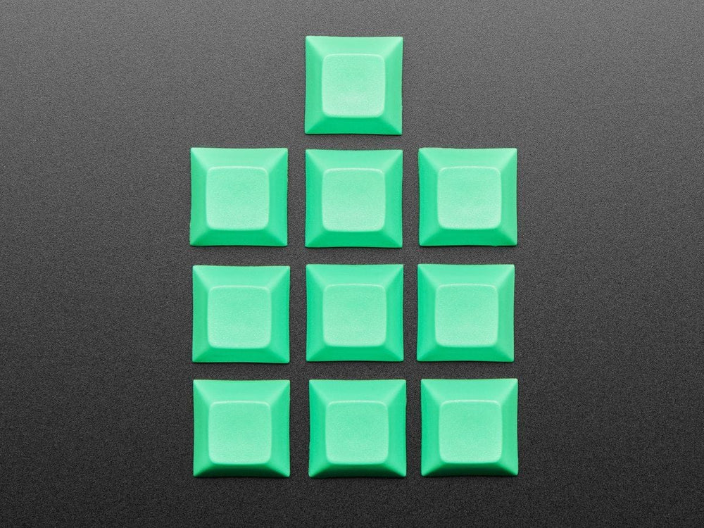 Neon Green DSA Keycaps for MX Compatible Switches - 10 pack by The Pi Hut - The Pi Hut