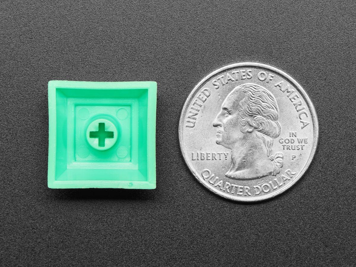 Neon Green DSA Keycaps for MX Compatible Switches - 10 pack by The Pi Hut - The Pi Hut