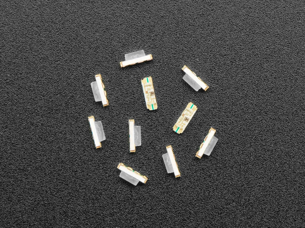 NeoPixel Addressable RGB LEDs - Slim Flat 3.2mm x 1.0mm 10 pack (SK6812-EC3210F) by The Pi Hut - The Pi Hut