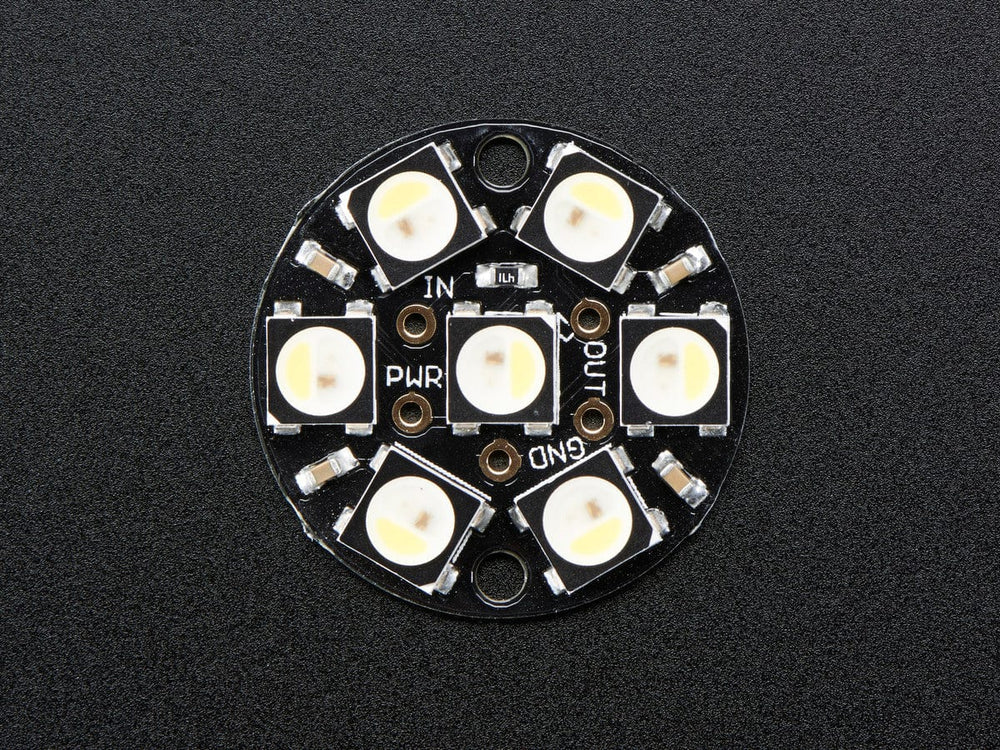 NeoPixel Jewel - 7 x 5050 RGBW LED w/ Integrated Drivers (Cool White - ~6000K) by Adafruit - The Pi Hut