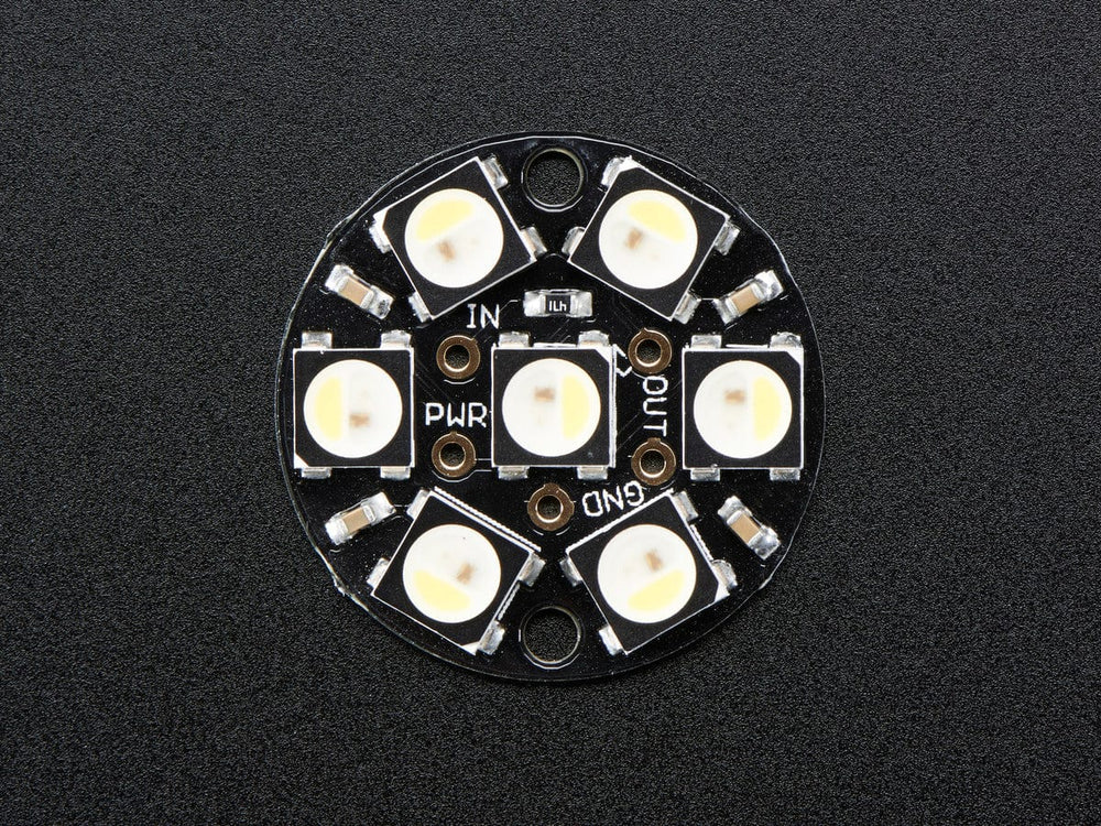 NeoPixel Jewel - 7 x 5050 RGBW LED w/ Integrated Drivers - The Pi Hut