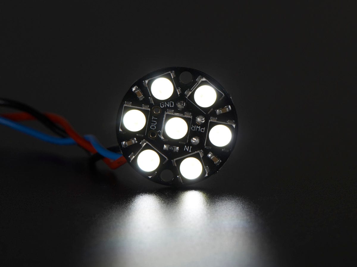 NeoPixel Jewel - 7 x 5050 RGBW LED w/ Integrated Drivers - The Pi Hut