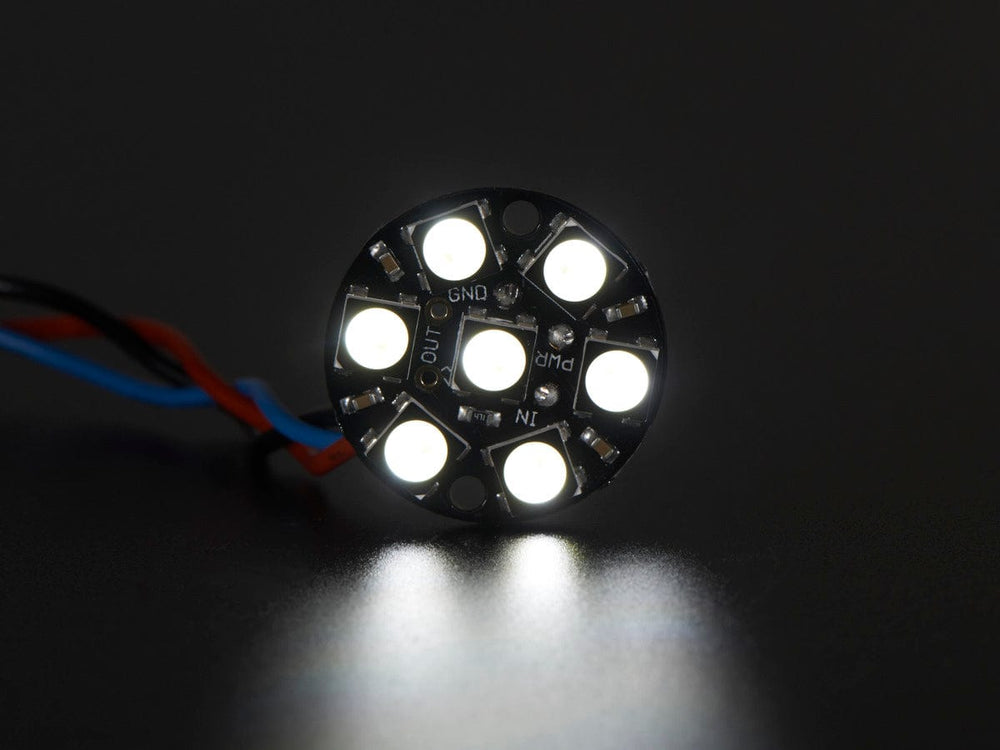 NeoPixel Jewel - 7 x 5050 RGBW LED w/ Integrated Drivers (Cool White - ~6000K) by Adafruit - The Pi Hut