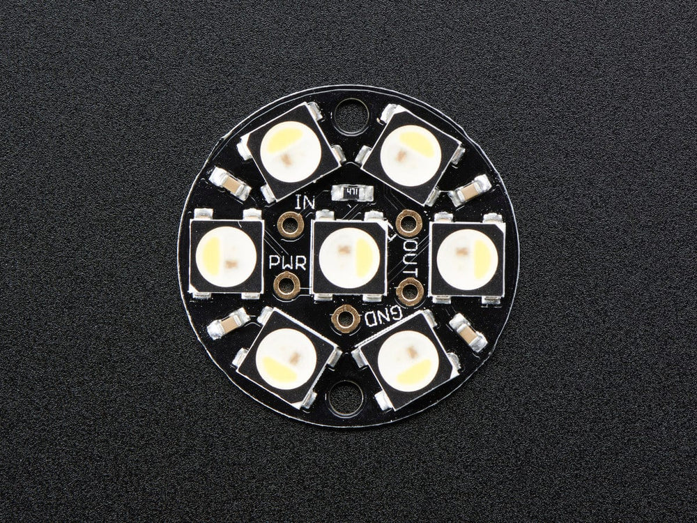NeoPixel Jewel - 7 x 5050 RGBW LED w/ Integrated Drivers (Natural White - ~4500K) by Adafruit - The Pi Hut