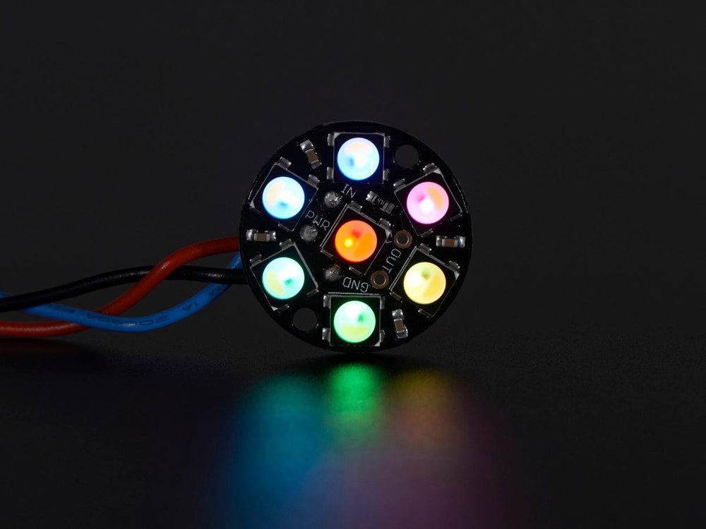 NeoPixel Jewel - 7 x 5050 RGBW LED w/ Integrated Drivers (Natural White - ~4500K) by Adafruit - The Pi Hut