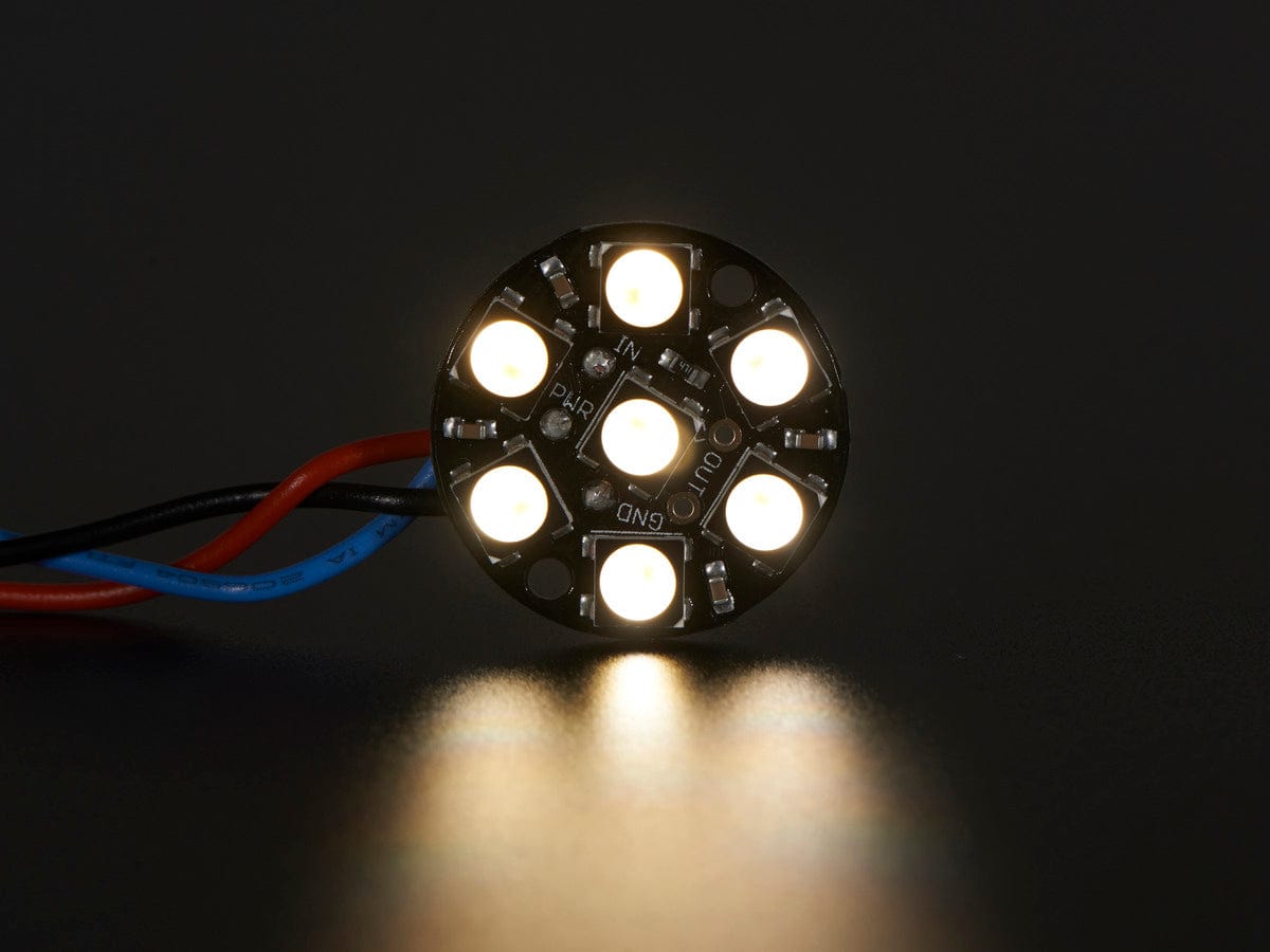NeoPixel Jewel - 7 x 5050 RGBW LED w/ Integrated Drivers - The Pi Hut