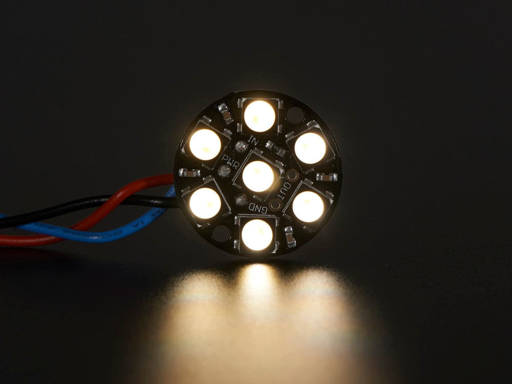 NeoPixel Jewel - 7 x 5050 RGBW LED w/ Integrated Drivers (Natural White - ~4500K) by Adafruit - The Pi Hut
