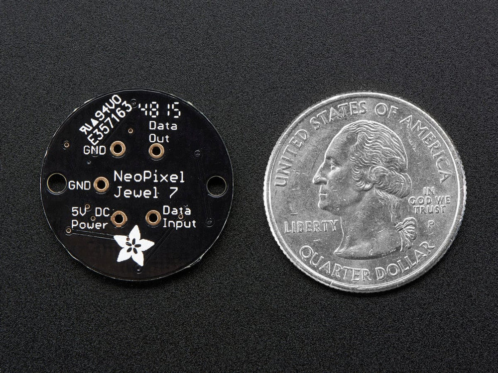 NeoPixel Jewel - 7 x 5050 RGBW LED w/ Integrated Drivers (Warm White - ~3000K) by Adafruit - The Pi Hut