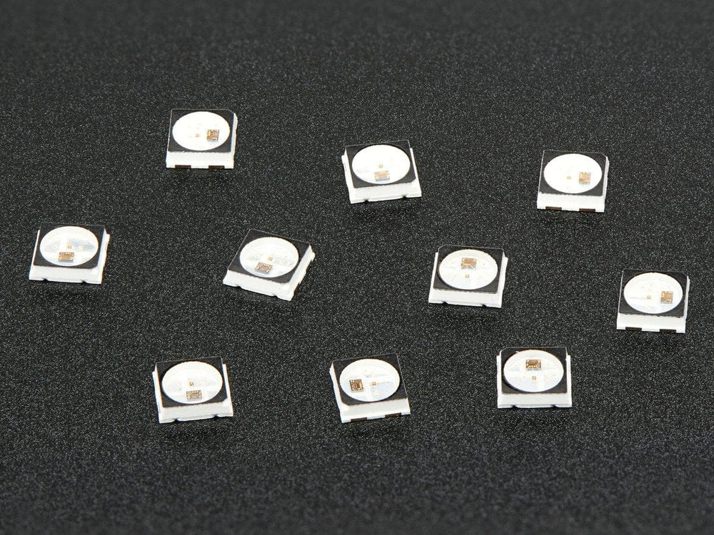 NeoPixel Mini 3535 RGB LEDs w/ Integrated Driver Chip - Black (Pack of 10) by Adafruit - The Pi Hut
