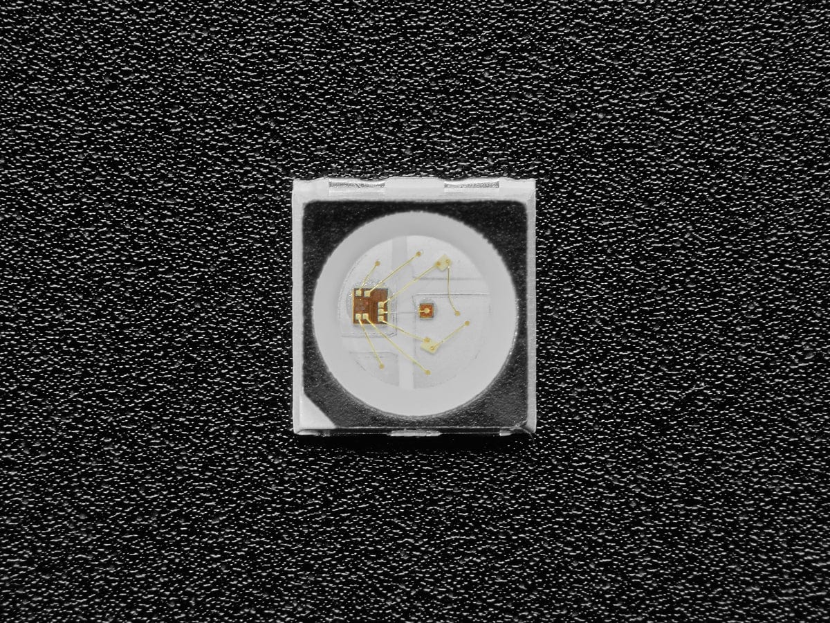 NeoPixel Mini 3535 RGB LEDs w/ Integrated Driver Chip - Black (Pack of 100) by The Pi Hut - The Pi Hut