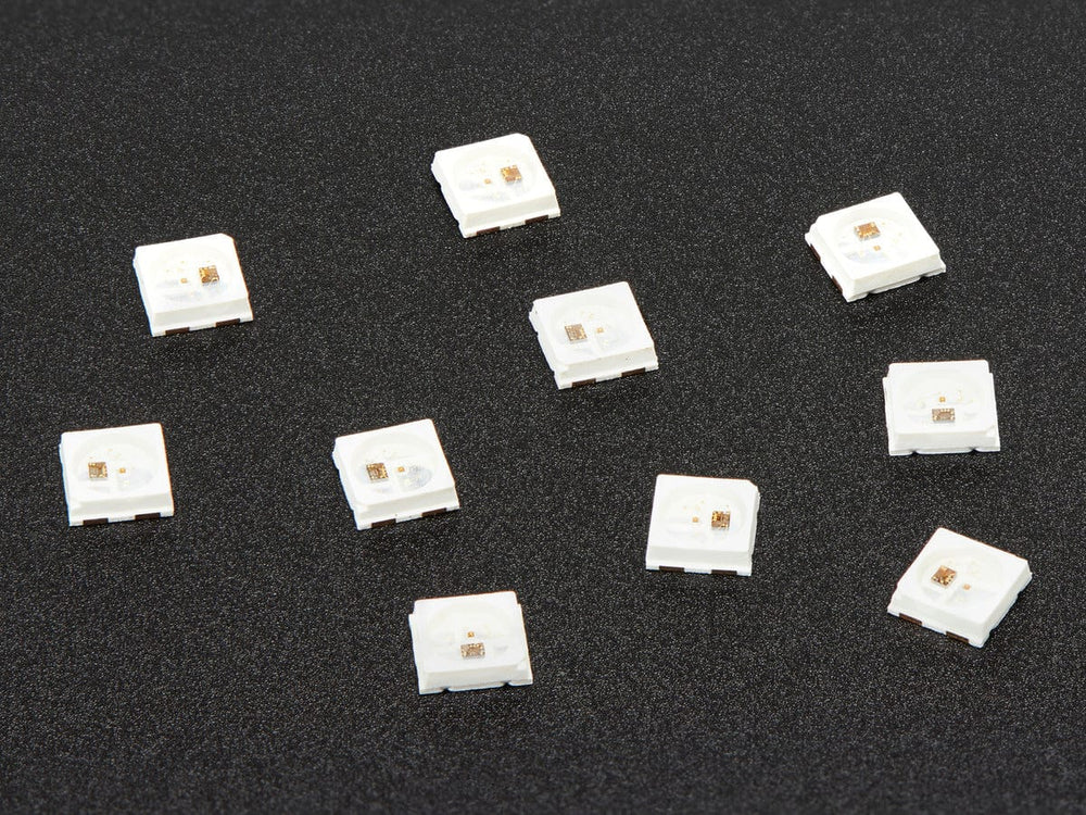 NeoPixel Mini 3535 RGB LEDs w/ Integrated Driver Chip - White (Pack of 10) by Adafruit - The Pi Hut