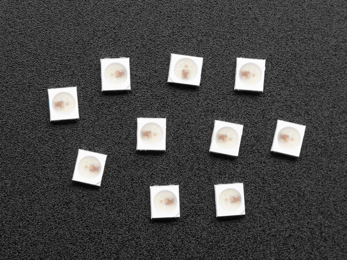 NeoPixel Nano 2427 RGB LEDs w/ Integrated Driver Chip - 10 Pack by The Pi Hut - The Pi Hut