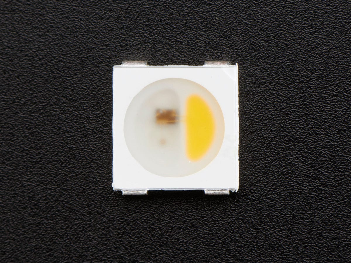 NeoPixel RGBW LEDs w/ Integrated Driver Chip - Warm White (~3000K - White Casing - 10 Pack) by Adafruit - The Pi Hut