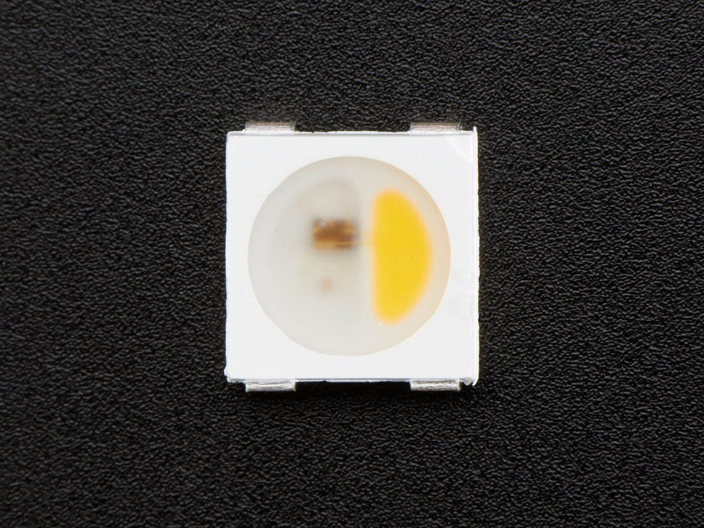 NeoPixel RGBW LEDs w/ Integrated Driver Chip - Warm White (~3000K - White Casing - 10 Pack) by Adafruit - The Pi Hut