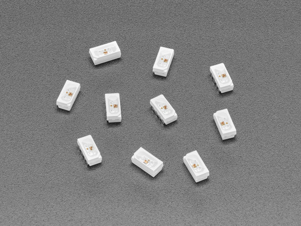 NeoPixel Side-Light RGB LED w/ Integrated Driver Chip - 10-pack (SK6812B 4020) by The Pi Hut - The Pi Hut