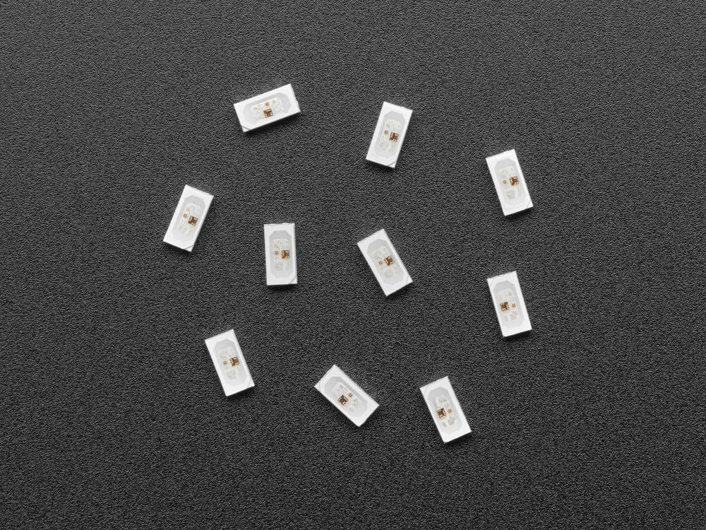 NeoPixel Side-Light RGB LED w/ Integrated Driver Chip - 10-pack (SK6812B 4020) by The Pi Hut - The Pi Hut