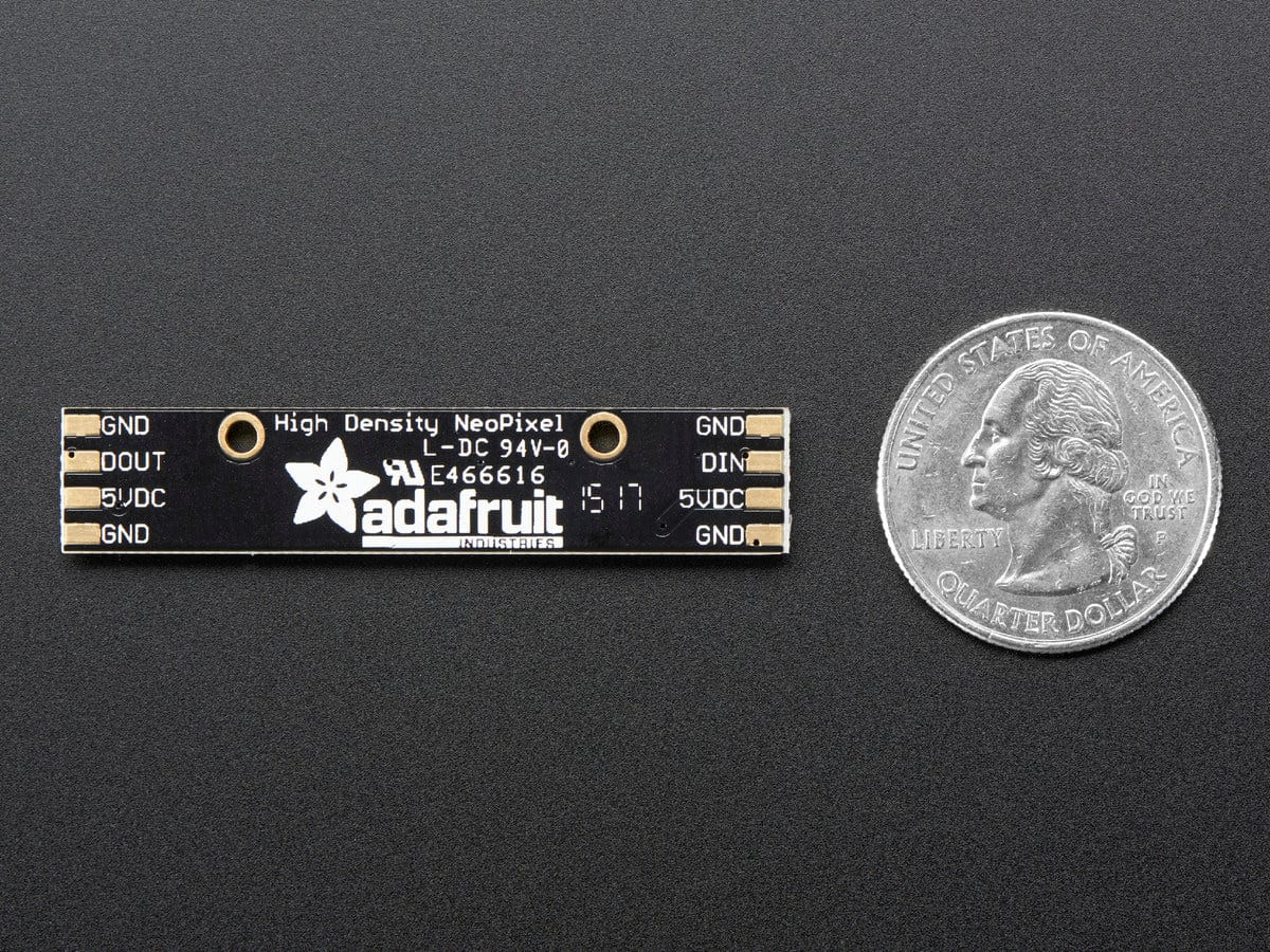 NeoPixel Stick - 8 x 5050 RGBW LEDs - Cool White - ~6000K by Adafruit - The Pi Hut