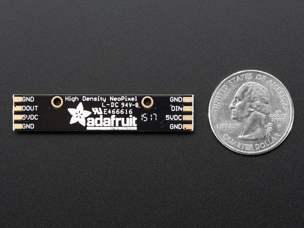 NeoPixel Stick - 8 x 5050 RGBW LEDs - Natural White - ~4500K by Adafruit - The Pi Hut